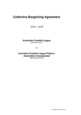 Collective Bargaining Agreement