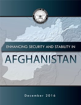 Enhancing Security and Stability in Afghanistan