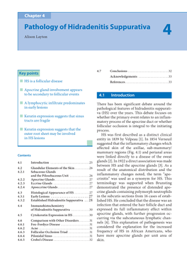 Pathology of Hidradenitis Suppurativa 4 Alison Layton