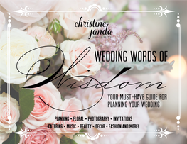 Wedding Words Of