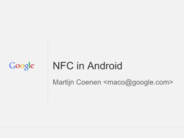 NFC in Android