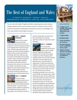 The Best of England and Wales
