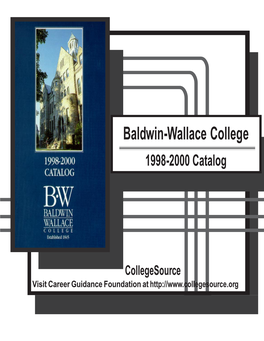 Baldwin-Wallace College 1998-2000 Catalog