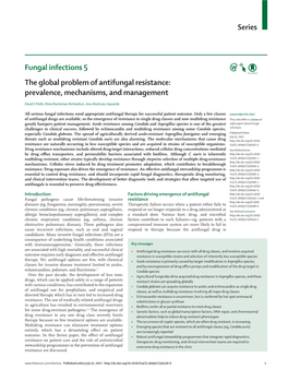 Series Fungal Infections 5 the Global Problem of Antifungal Resistance