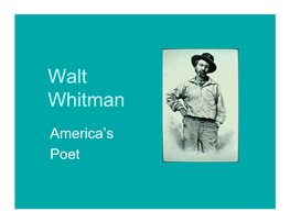 Walt Whitman