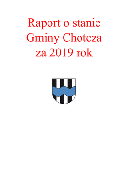 Raport O Stanie Gminy Chotcza Za 2019 Rok