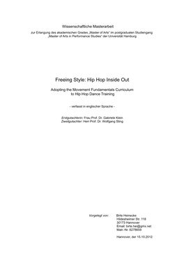 Hip Hop Inside Out