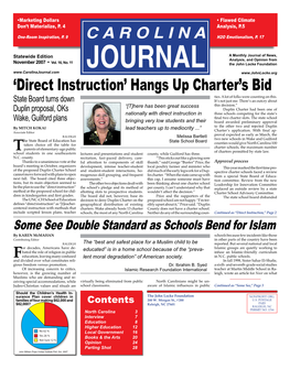 Direct Instruction’ Hangs up Charter’S Bid Ties