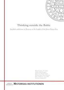 Thinking Outside the Baltic