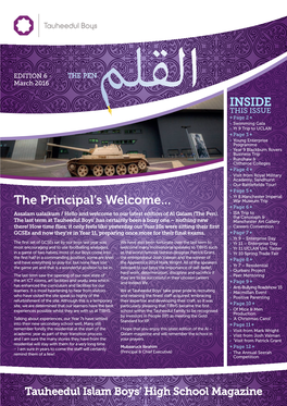 The Principal's Welcome