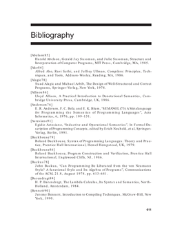 Bibliography