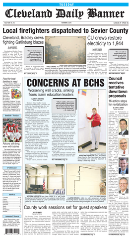 CONCERNS at BCHS Tions Has Been Set by the William Hall Rodgers Tentative Christmas Basket Fund