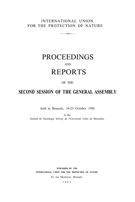 Proceedings Reports