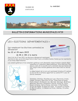 Elections Departementales »