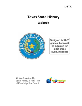 Texas State History Lapbook