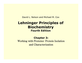 Lehninger Principles of Biochemistry Fourth Edition