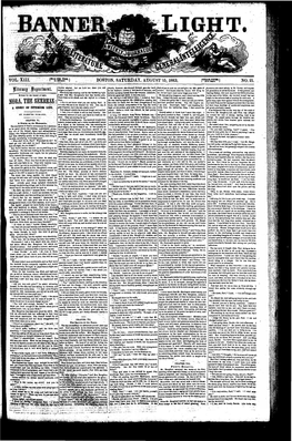 Banner of Light V13 N21 15 Aug 1863