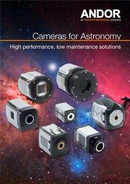 Andor Cameras for Astronomy