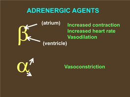 Adrenergic Agents