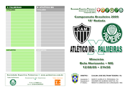 Palmeiras Atlético Mg