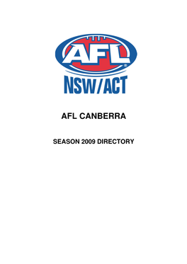 Afl Canberra