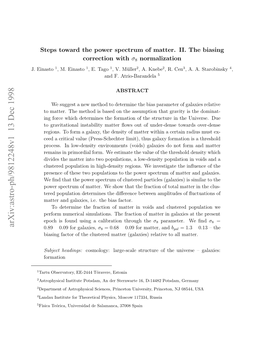 Steps Toward the Power Spectrum of Matter. II. the Biasing Correction