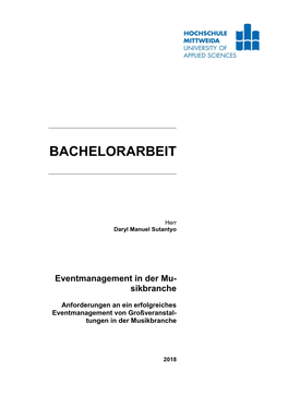 Bachelorarbeit