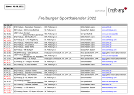 Freiburger Sportkalender