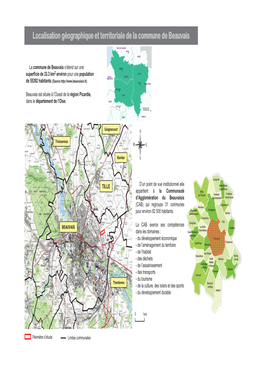 Localisation Géographique Et Territoriale De La Commune De Beauvais