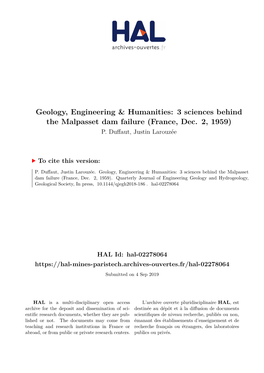 3 Sciences Behind the Malpasset Dam Failure (France, Dec