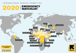 IRC Emergency Watchlist 2020