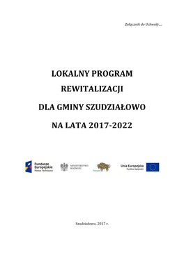 Lokalny Program Rewitalizacji Dla Gminy