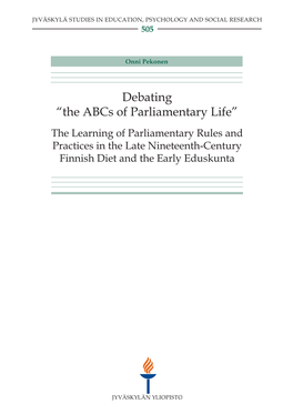 Debating “The Abcs of Parliamentary Life”