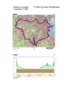 Boston As an Island September 9, 2006 55 Miles For