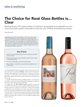 The Choice for Rosé Glass Bottles