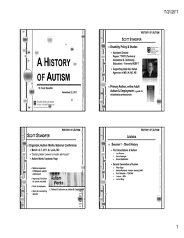 A History of Autism