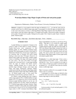 Balance Edge-Magic Graphs of Prism and Anti Prism Graphs