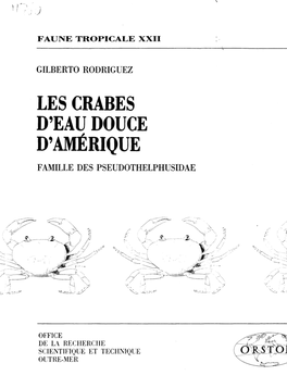 Les Crabes D'eau Douce D'amérique