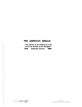 The Armenian Herald / Armenian National Union of America