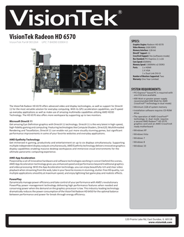 Visiontek Radeon HD 6570