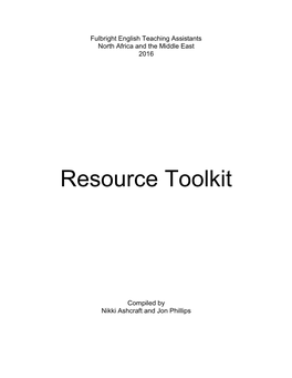 Resource Toolkit