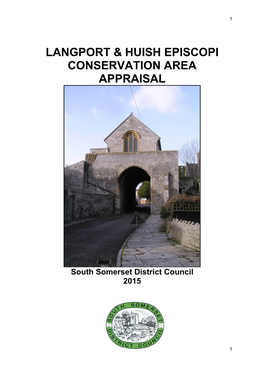 Langport & Huish Episcopi Conservation Area Appraisal