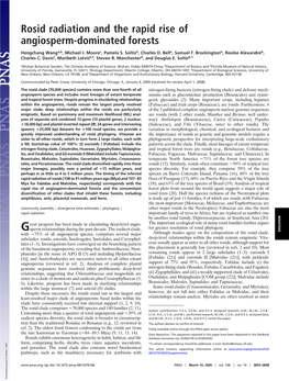 Rosid Radiation and the Rapid Rise of Angiosperm-Dominated Forests