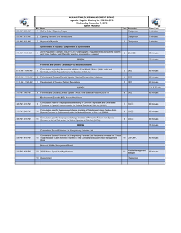 Regular Meeting No. RM 004-2018 Wednesday, December 5, 2018 Iqaluit, Nunavut