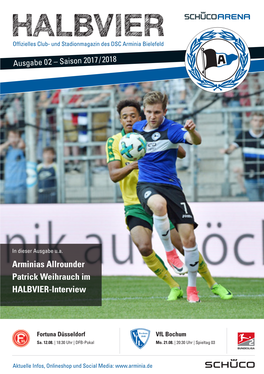 HALBVIER Offizielles Club- Und Stadionmagazin Des DSC Arminia Bielefeld