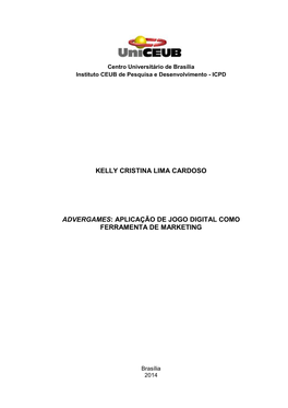 Kelly Cristina Lima Cardoso Advergames