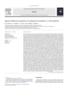 Spectral Reflectance Properties of Carbonaceous Chondrites