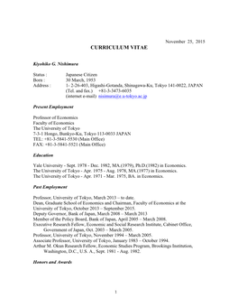 Curriculum Vitae