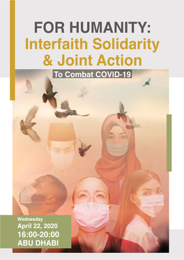 Faith & Combatting COVID-19 Conference Program