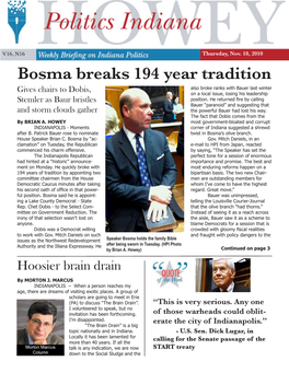 Bosma Breaks 194 Year Tradition